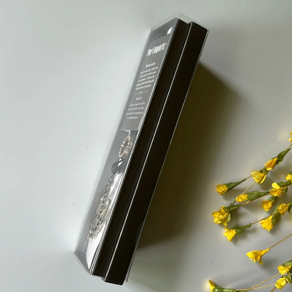 Pier 1 Chandelier Ribbon Bookmark Black
